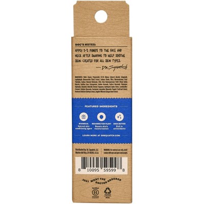 DR. SQUATCH Men's Soothing Post Shave - Fresh Falls - 2.5 fl oz: Paraben-Free, For All Skin And Hair Types