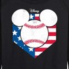 Women's - Disney - Mickey Mouse Baseball Diamon Head USA Lightweight French Terry Slouchy - 2 of 4