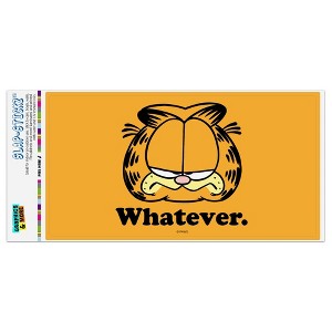Garfield Whatever Face Automotive Bumper Sticker - 1 of 4