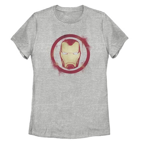 Smudged : Marvel T-shirt Women\'s Avengers: Iron Target Endgame Man