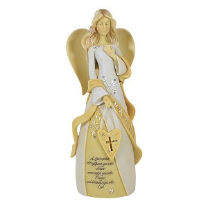 Enesco 9.5 Inch Godmother Angel Hope Prayer Love Heart Figurines - 1 of 4