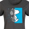 Women's - Peanuts - Snoopy Wire Frame Graphic T-shirt Dress - 2 of 4