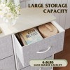 Dresser for Bedroom, 6 Drawer Storage Chest, Fabric Tower with Bins - 4 of 4