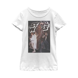 Girl's Star Wars Classic Movie Poster Scene T-Shirt - 1 of 4