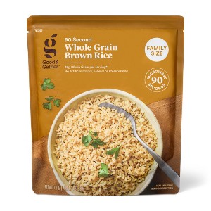 Family Size Microwavable Whole Grain Brown Rice - 17.3oz - Good & Gather™ - 1 of 3