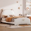 Cartoon Kids Bed with Storage,Sturdy MDF Frame, Easy Assembly,  Headboard and Footboard,for Playroom or Bedroom-Maison Boucle - 2 of 4