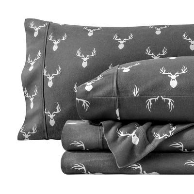100% Cotton Flannel Printed Pattern Sheet Set by Bare Home