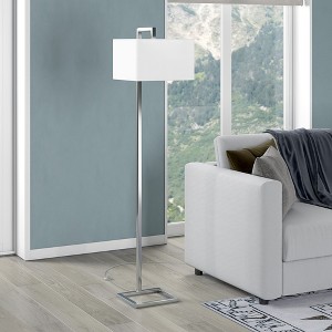 Hudson and Canal 68" Tall Floor Lamp with Fabric Shade - 1 of 4
