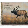 Manual Woodworks and Weavers Grey Ghost Decorative Blanket – Inspirational Tapestry Throw for Reflection Spaces - 2 of 3