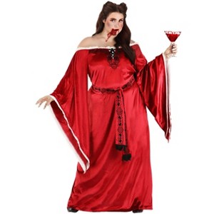 HalloweenCostumes.com Women's Plus Size Blood Empress Vampire Halloween Costume| Plus Size Vampire Costumes for Themed Events - 1 of 4