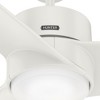 Hunter Fans 54" Havoc Ceiling Fan Fresh White Finish - Modern Design, Wet Rated, Integrated LED, 3 Blades, Optimal Cooling Performance - 4 of 4