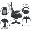 Flash Furniture Ivan High Back Black Mesh Executive Swivel Office Chair with Flip-Up Arms - 3 of 4