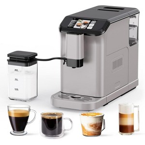 20 Bar Espresso Machine Fully Automatic Coffee Maker, with Built in Grinder & Milk Frother - 1 of 4