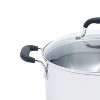 T-fal 12qt Stock Pot with Lid, Stainless Steel Cookware: Vented Lid, Extra-Deep, Dishwasher & Oven Safe, Silicone Handle - 2 of 3