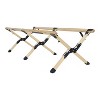 PAGED Small Size Portable Dining Table Modern Wooden Patio Folding Table with X-Frame for Indoor and Outdoor - 4 of 4