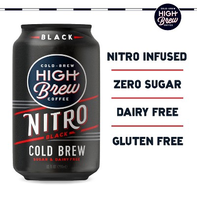 High Brew Nitro Cold Brew Black - 10 fl oz