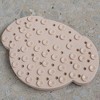 Dexypaws: Enrichment Snuffle Mat: Beige Dog Head, Textured Dog Feeding Pad - 3 of 4