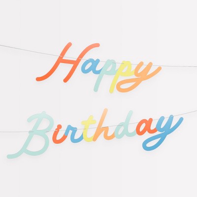 Meri Meri Bright Personalisable Birthday Garland Set (9' with excess cord - Pack of 1)