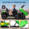 24V 4WD Electric Dump Truck for Kids, 2-Seater Ride-on Toy with Parent Remote Control - 2 of 4