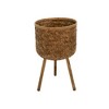Maggift Planters Bamboo Planters with Outdoor and Indoor, Decorative Plant Pots for Living Room, Garden, Balcony, Home Decor, Brown 19.75"*17"*16.5" - 3 of 4