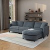Lycvki 107.87 in. Sectional Sofa Couch with Ottoman and Cushions - 4 of 4