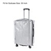 Unique Bargains PVC Waterproof Universal Suitcase Luggage Dust Cover with Fastener Transparent 1 Pc - 3 of 4