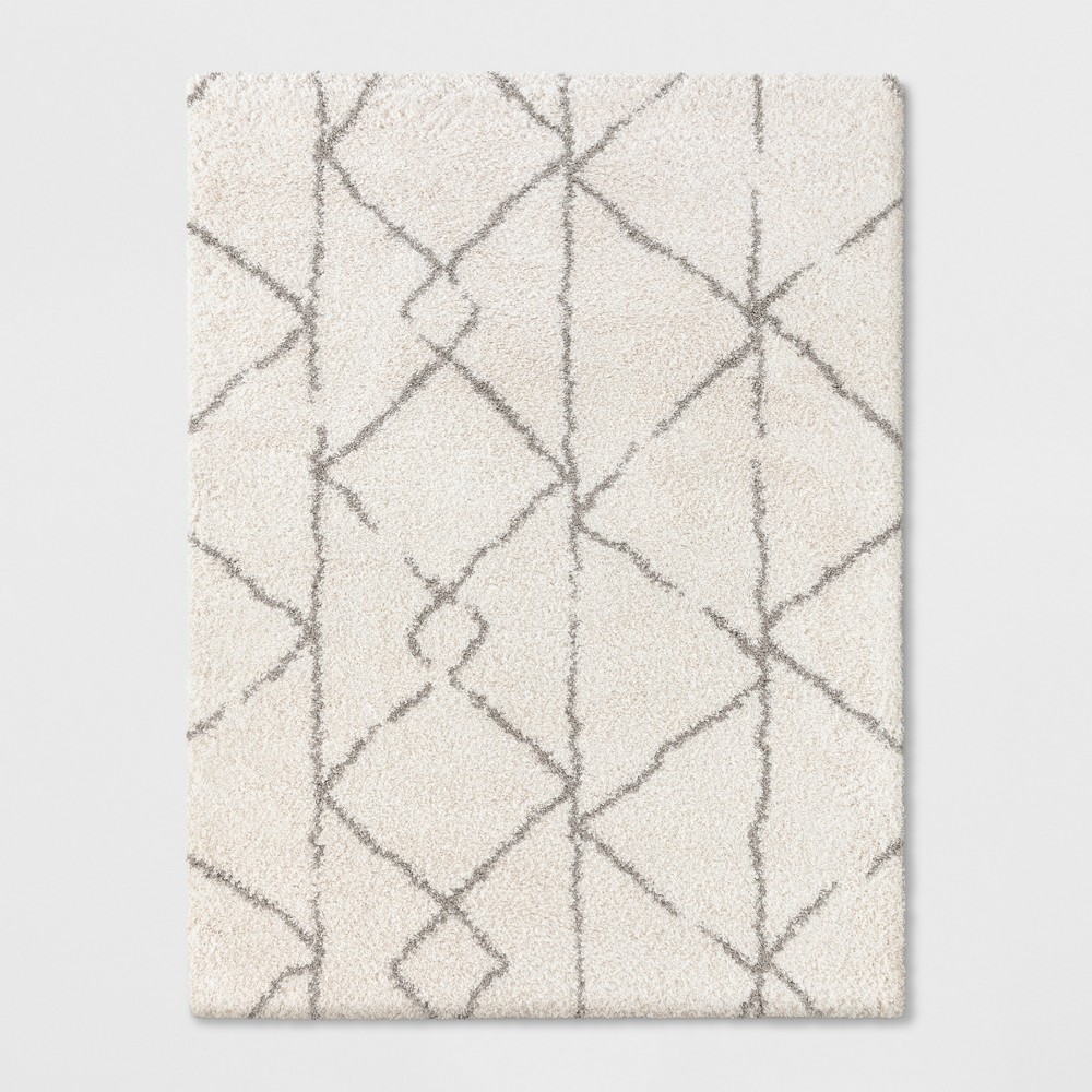 9'x12' Geometric Design Woven Area Rugs Cream - Project 62™