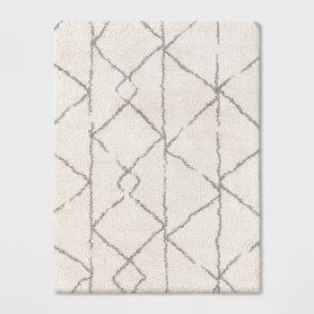 9'x12' Geometric Design Woven Area Rugs Cream - Project 62™