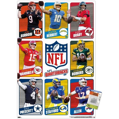 Trends International Nfl Chicago Bears - Darnell Mooney 22 Unframed Wall  Poster Print Clear Push Pins Bundle 22.375 X 34 : Target