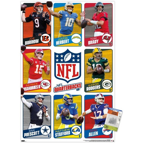 Trends International NFL League - Logos 22 Wall Poster, 14.725 x 22.375,  Premium Poster & Mount Bundle