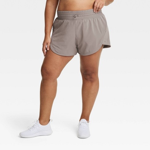 Women's High-Rise Flex Shorts 3 - All In Motion™ Dark Brown 4X