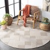Milos MLO108 Power Loomed Indoor/Outdoor Area Rug - Beige - 6'7"x6'7" - Safavieh - 3 of 4