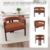 NicBex Modern Accent Chair Upholstered Armchair with Open Back 3 Legs Set of 2 Comfy Chair Lounge Chair for Living Room, Bedroom - 3 of 4