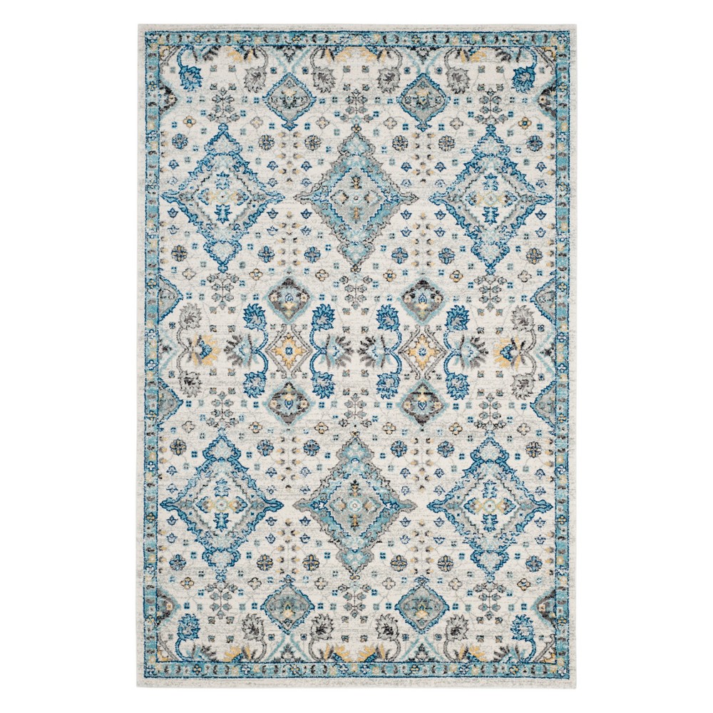 9'x12' Medallion Area Rug Ivory/Light Blue - Safavieh