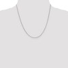 Black Bow Jewelry 1.55mm 14k White Gold Solid Rolo Pendant Chain - 2 of 4