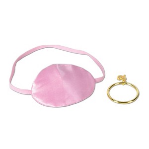 Beistle Pink Pirate Eye Patch w/Plastic Earring, 2.5" x 3.25", (6/Pkg) Pink - 1 of 1