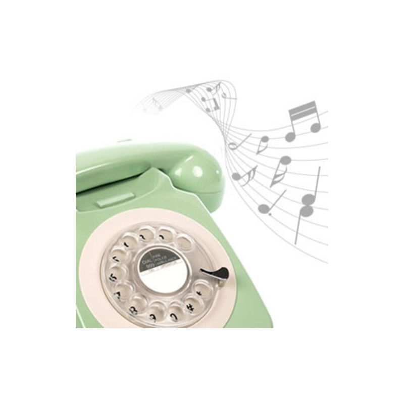 GPO Retro GPO746RMT 746 Desktop Rotary Dial Telephone - Mint Green, 5 of 7