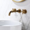 ChicFurnit Bathroom Sink Faucet Wall Mounted Design for Sleek Bathroom Sink, Gold, 13.77"*9.44"*3.14" - 4 of 4