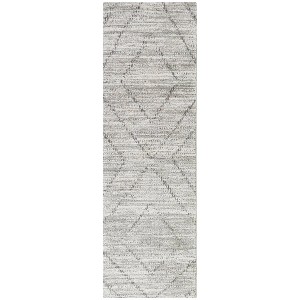 2'2"x7' Sienna Transitional Geometric Rug Gray: Runner, Machine Made, Fade & Stain-Resistant - Balta Rugs - 1 of 4
