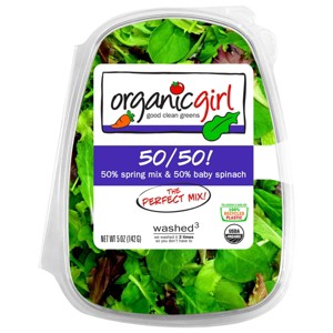 organicgirl 50/50 Spring Mix Baby Spinach - 5oz - 1 of 4