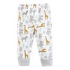 Hudson Baby Unisex Baby Cotton Pants and Leggings, Yellow Safari - 4 of 4