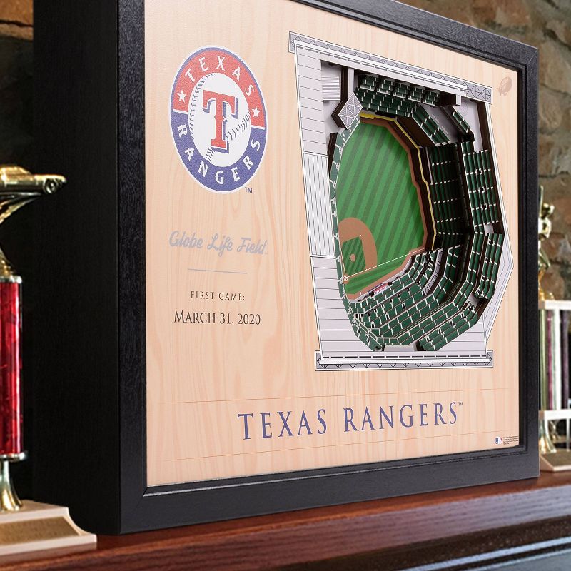 MLB Texas Rangers 25-Layer StadiumViews 3D Wall Art, 2 of 6