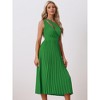 Allegra K Women's One Shoulder Pleated Summer Sleeveless Elastic Waist Cocktail Dress - image 3 of 4