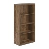 INFURNIC Decorative Bookshelf Bookcase Etagere 5 Tier Adjustable Shelves Modern Laminate Storage Display, Brown, 23.75"*11.75"*47.5" - 3 of 4