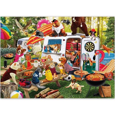 QUOKKA 1000 Pieces Jigsaw Puzzle for Adults - Campfire | Lighthouse | Funny Animals | Bazaar
