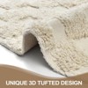 Lahome Kiaralyn Checkered Machine Washable Cotton Area Rug-Soft Carpet for Living Room,Bedroom,or Entryway - 3 of 4