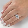Pompeii3 2 1/5Ct Diamond Luna Lab Created Engagement Ring White, Yellow or Rose Gold - 4 of 4