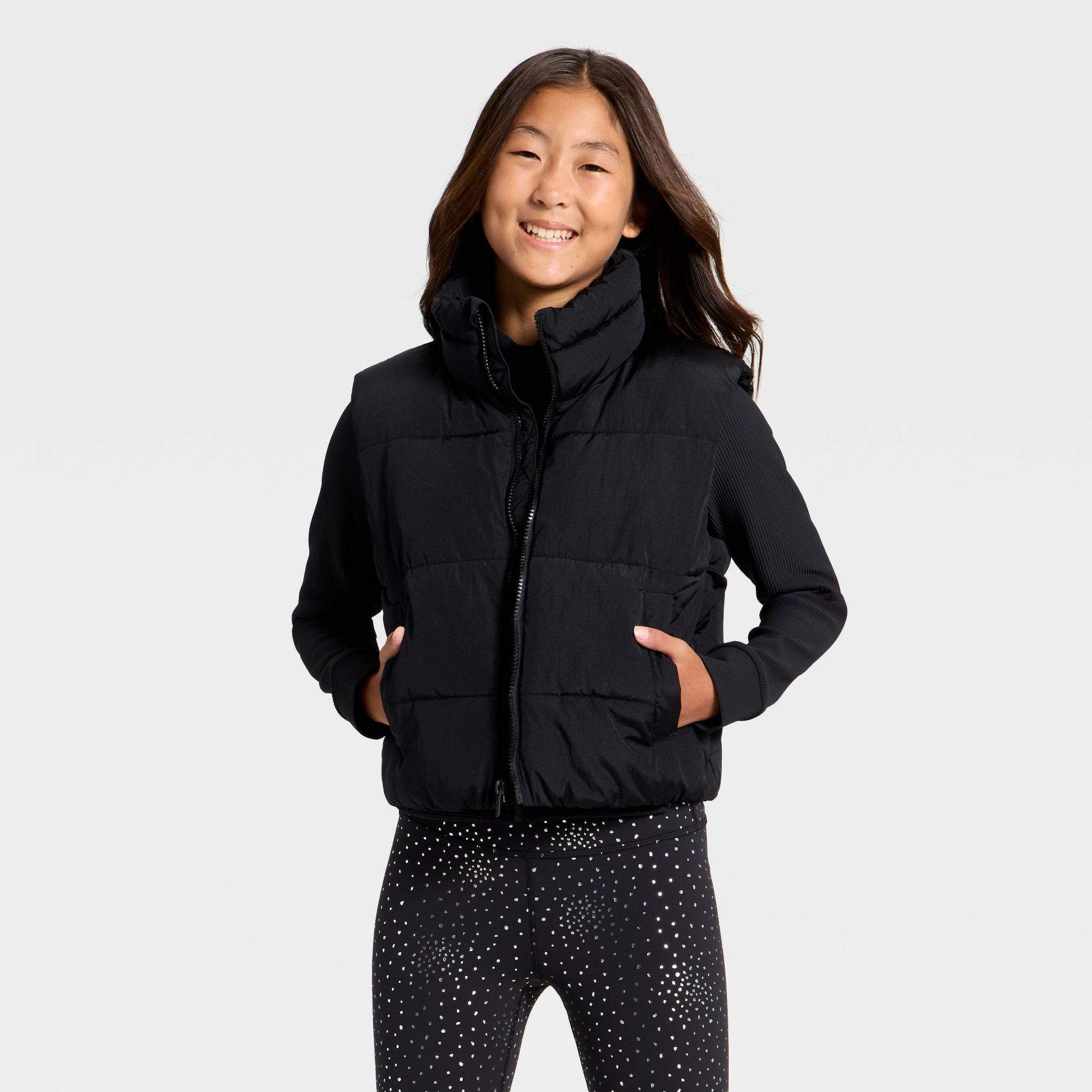 Girls' Puffer Vest - All In Motion™