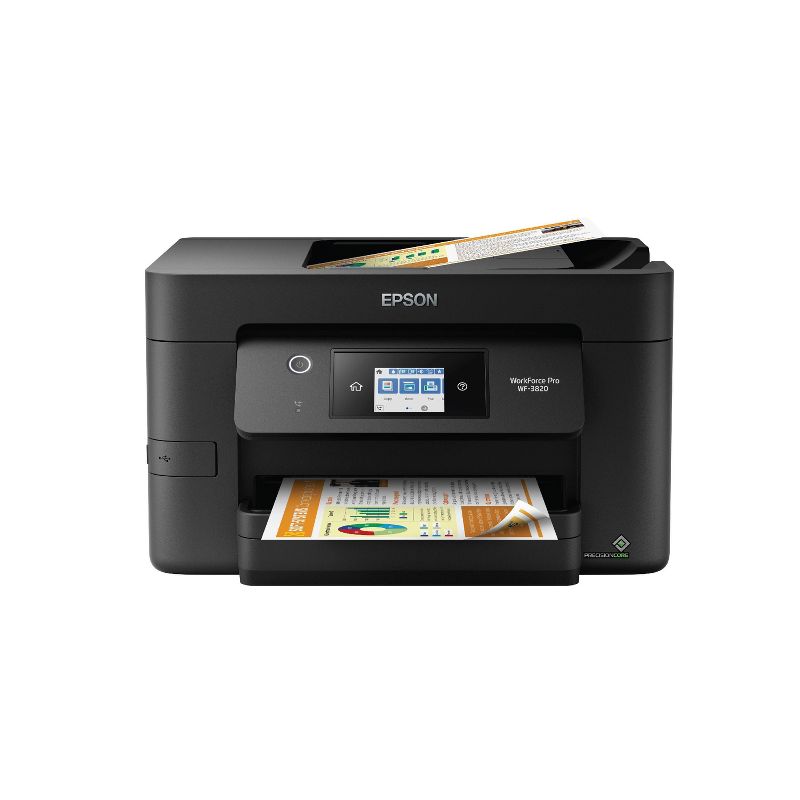 Epson WorkForce Pro WF-3820 Wireless All-in-One Printer - Black, 1 of 8