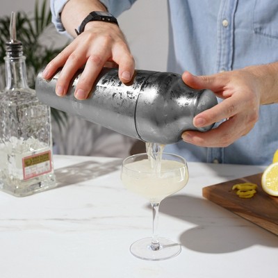 25 Oz Silver Stainless Steel Parisian Cocktail Shaker